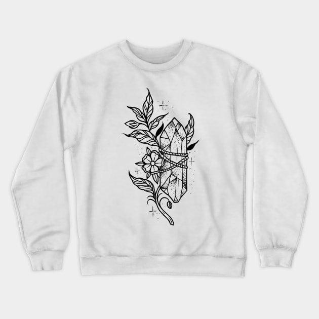 Healing Crystal Crewneck Sweatshirt by btcillustration